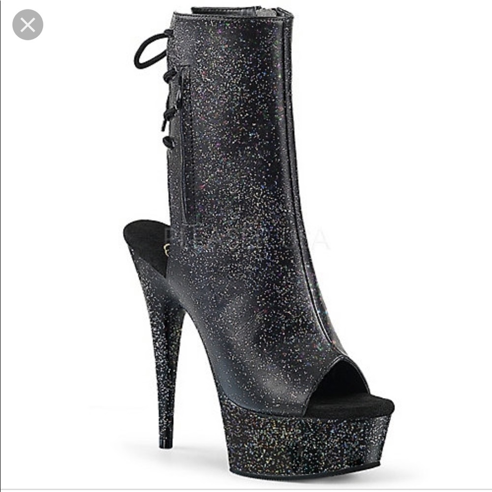 Pleaser delight ankle boots.